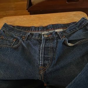 Lucky brand dungarees American classic jeans 34 X 27 button fly